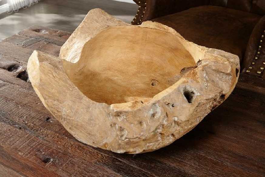 JORDMÅN - 50CM TRÄSKÅL I TEAK