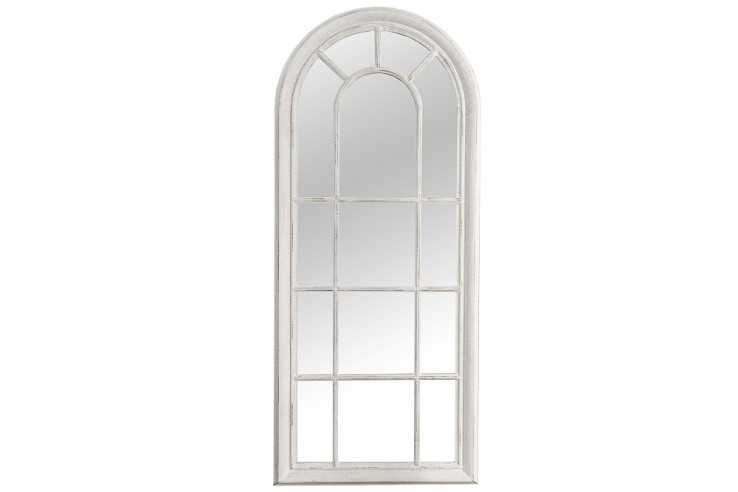CASTEL - 140CM SPEGEL I VITT OCH GRÅTT