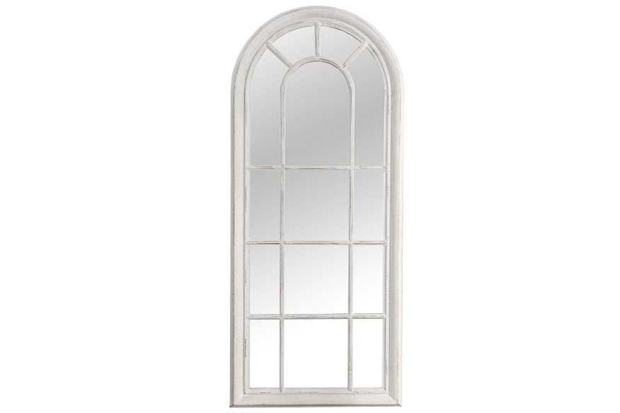 CASTEL - 140CM SPEGEL I VITT OCH GRÅTT