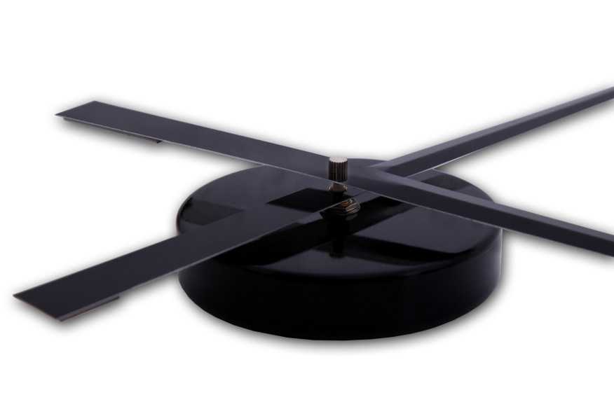 TIDSFRIST - 80CM VÄGGKLOCKA I SVART