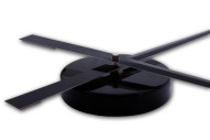 TIDSFRIST - 80CM VÄGGKLOCKA I SVART