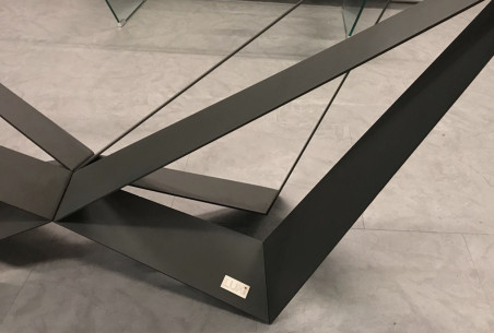 ZIMMER - MATBORD I HÄRDAT GLAS, ANTRACITE 2