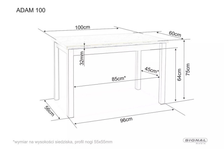 ALTAIR - 100CM MATBORD, DUBB ARTISAN/CHECK