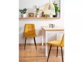 ALTAIR - 120CM MATBORD, DUBBELLAMINAT DĄB LANCELOT/VIT MDF