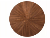 TEMPEST - 100CM RUNT HORECA-BORD, MDF VALNÖT & SVART METALL