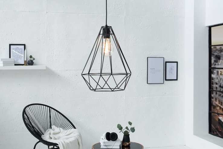 GABIA L - SVART TAKLAMPA