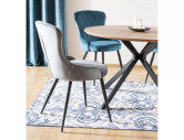 ATLAS - 120CM RUNDT MATBORD, EKSVART, 7 PERSONER