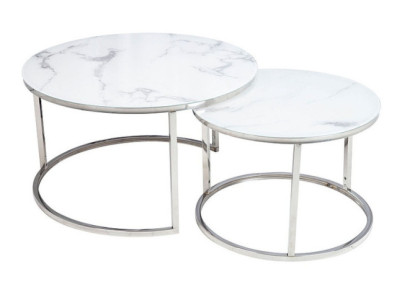 SIERRA B - 80CM RUNT SOFFBORD I GLAS 2