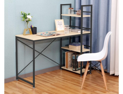 CYKLON B-036 - 90CM SKRIVBORD, EK/SVART METALL