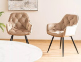 DIMMA - SAMMETSKRUK, BEIGE SAMMET, SVART METALLSTATIV
