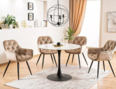 DIMMA - SAMMETSKRUK, BEIGE SAMMET, SVART METALLSTATIV
