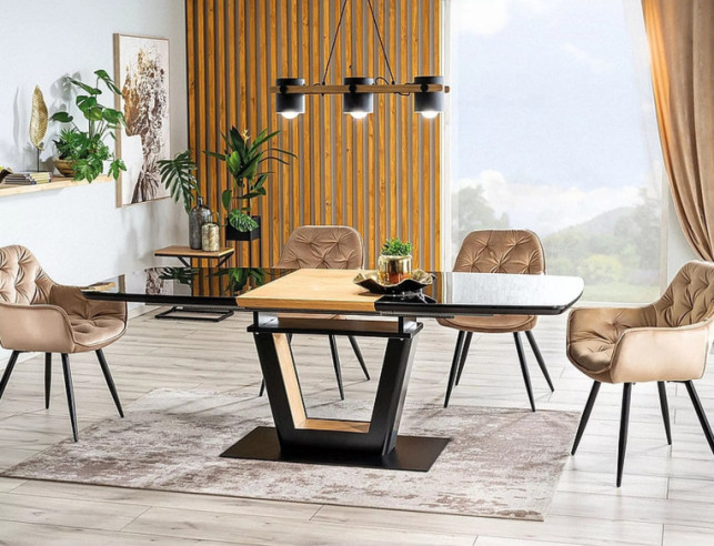 DIMMA - SAMMETSKRUK, BEIGE SAMMET, SVART METALLSTATIV