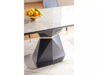 MAJESTÄTISK - 160 CM MATBORD, GRÅ KERAMIK, UTDRAGBAR 2