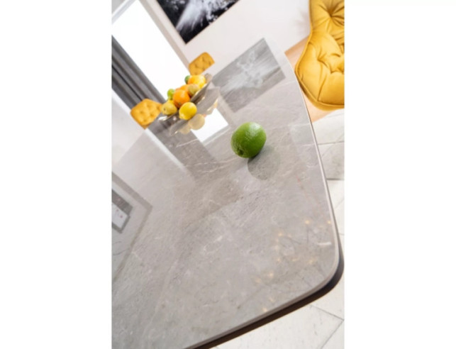 MAJESTÄTISK - 160 CM MATBORD, GRÅ KERAMIK, UTDRAGBAR