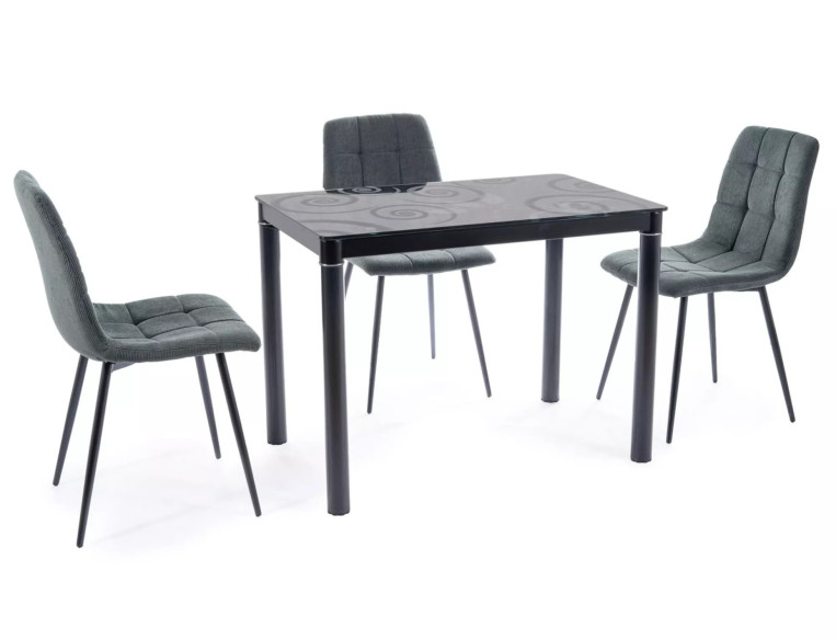  SVART GLASSKIVA