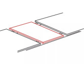 SIERRA - 100CM RUNT MATBORD, UTDRAGSBART EK/SVART METALL