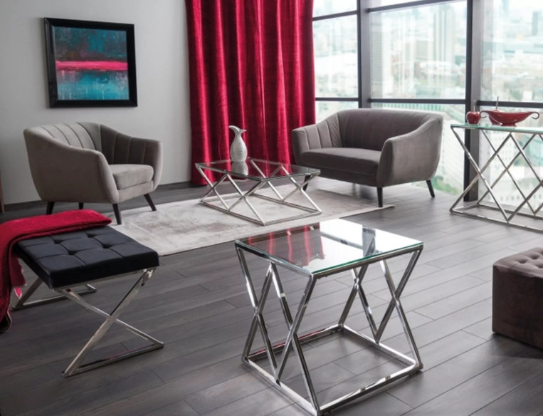 DENALI 1 - FOTÖLJ, SAMMETSGRÅ, TRÄSTATIV WENGE