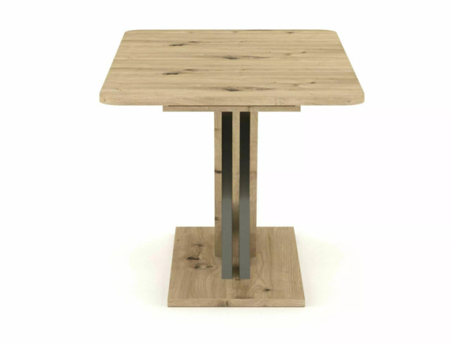 KANJON - 140CM UTDAGBART BORD, DUBBELFÄRGAD DUBBARTISAN/ANTRACIT