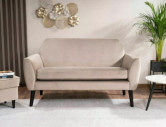 KORALLREV - 147 CM 2-SITS SOFFA, SAMMET MÖRKBEIGE