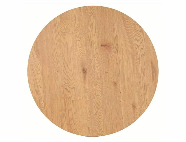 KURVA - 100CM MATBORD, RUNDT, EK/SVART METALL