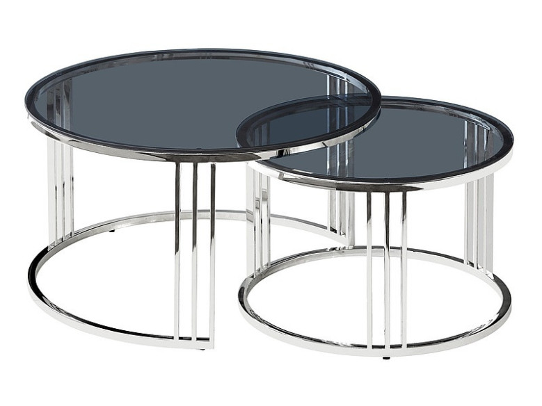 SIERRA - RUNT SOFFBORDSSET I GLAS
