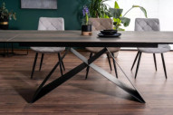 NORDLJUS - 160CM MATBORD, UTDRAGBART, KERAMIK MED TRÄEFFEKT