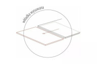 NORDLJUS - 160CM MATBORD, UTDRAGBART, KERAMIK MED TRÄEFFEKT
