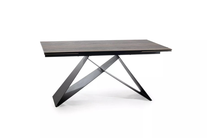 NORDLJUS - 160CM MATBORD, UTDRAWBART, KERAMIK MED TRÄEFFEKT