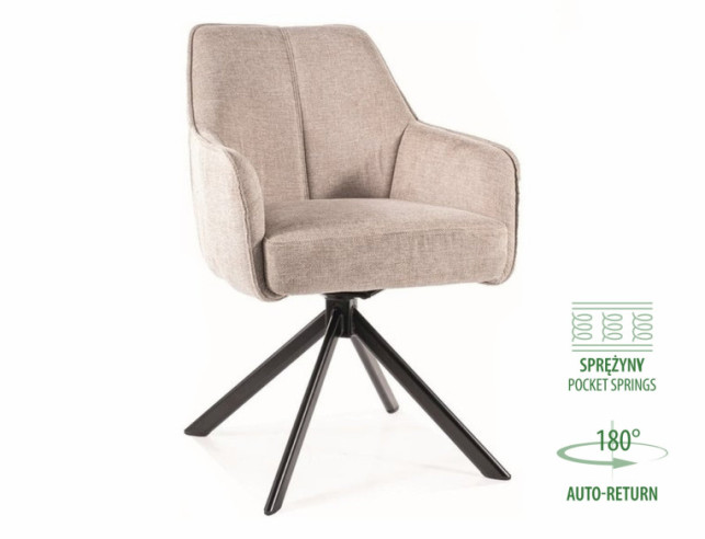 ALPIN - BEIGE SNURRAD STO L MED ARMS TÖD
