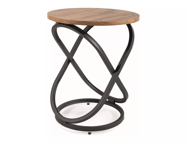 SÄTT E - 45CM RUND LÅG BORD, DUBBELT MATERIAL, DUBBLA FÄRGER