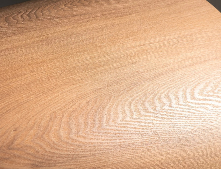 SIRIUS 120 - 120CM RUNT MATBORD, MDF OCH NATURFANÉR EK