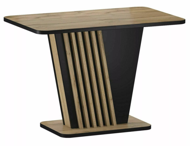 CYKLON - 125 CM MATBORD, UTDRAGSBART, DUBBELFÄRGAD DĄB ARTISAN/SVART