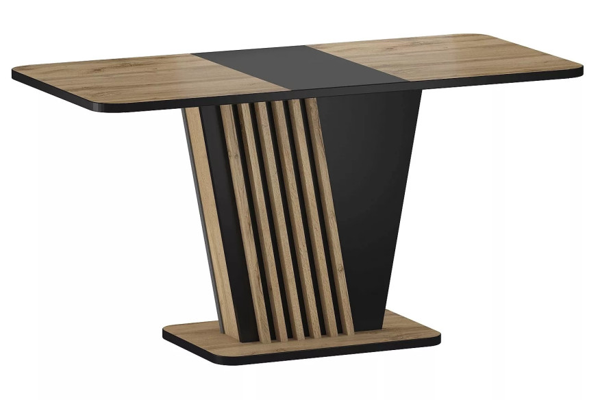 CYKLON - 125 CM MATBORD, UTDRAGSBART, DUBBELFÄRGAD DĄB ARTISAN/SVART