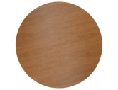 ZEFYR II - 90CM RUNT MATBORD, EK/MDF, SVART METALL