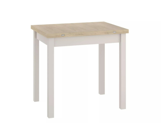FJORD 80 - 80CM UTFÄLLT MATBORD, KVADRATISK, LAMINAT I DUBBLA NYANSER