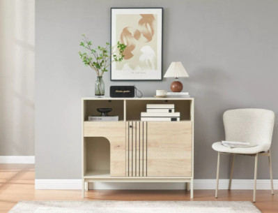 OPTIMAL FROST K3 - 100CM KOMMOD, OFF WHITE/DUBBTON