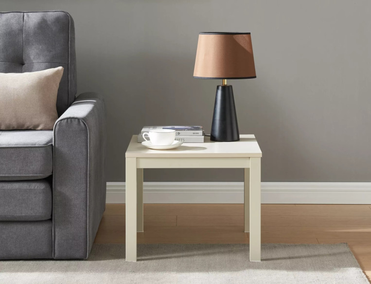 OPTIMAL FROST L4 - 50x50 CM SOFFBORD, OFF WHITE METALL & LAMINAT