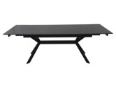 TEMPEST 160 - MATBORD 160 CM, SVART KERAMIK, UTDRAGBART FÖR 10 PERSONER