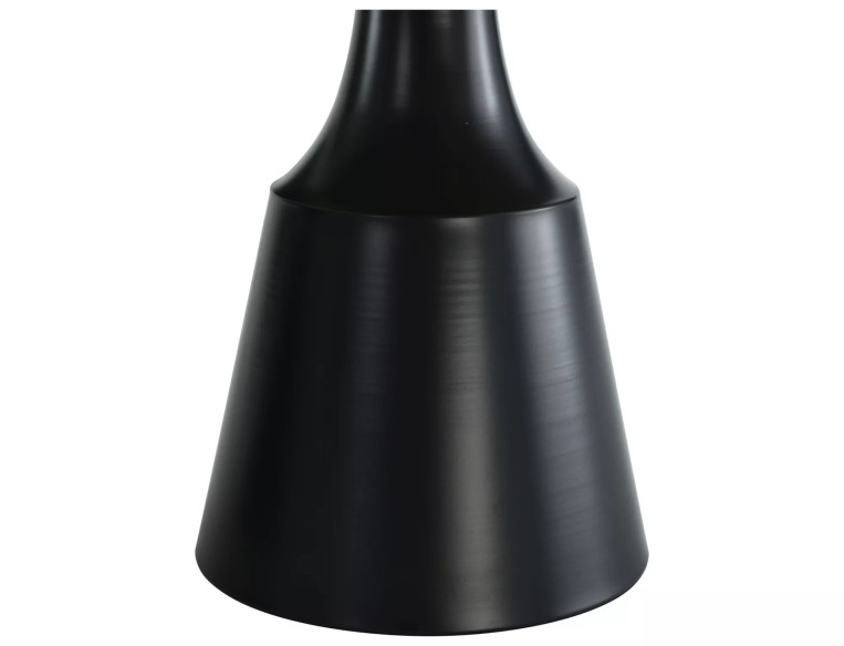 SIERRA - 70CM RUND LÅGBORDSSET, MDF DUBB ARTISAN & SVART METALL