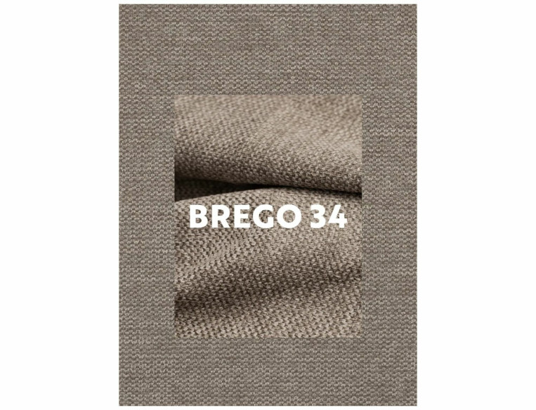 ANDROMEDA - FOTEL, BEIGE TYG BREGO, SVART STOMME