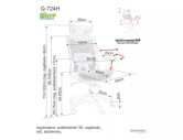 KANJON Q-724H - ERGONOMISK KONTORSSTOL, GRÅ NÄT