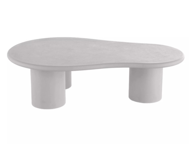 PRIME - 130CM LÅGBORD, MIKROCEMENT, LJUST GRÅ