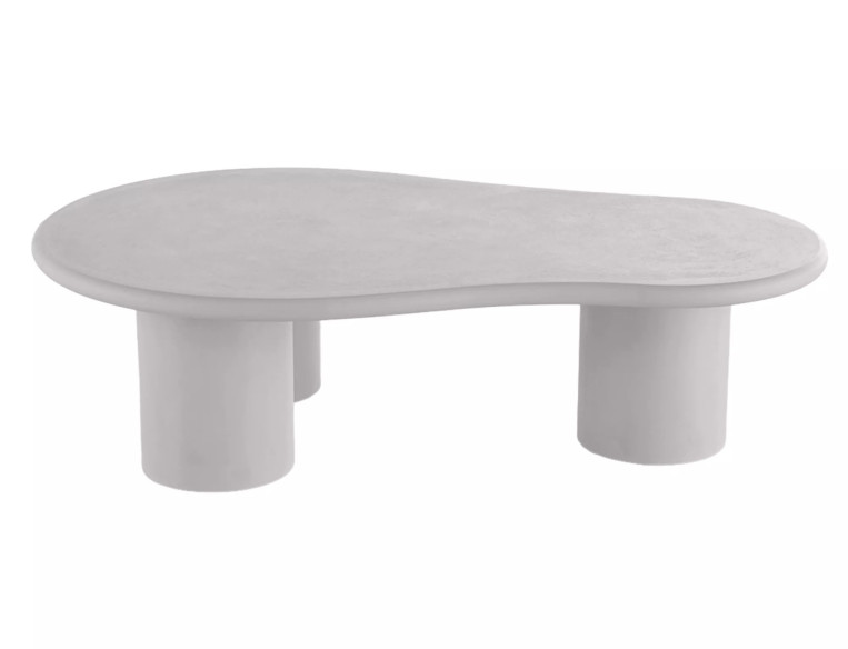 PRIME - 130CM LÅGBORD, MIKROCEMENT, LJUST GRÅ