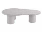 PRIME - 130CM LÅGBORD, MIKROCEMENT, LJUST GRÅ