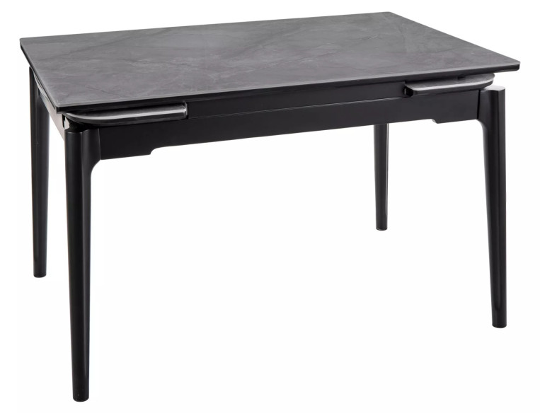 ALTAIR - 120CM MATBORD, UTFÄLLBART, CERAMIK & SVART TRÄ