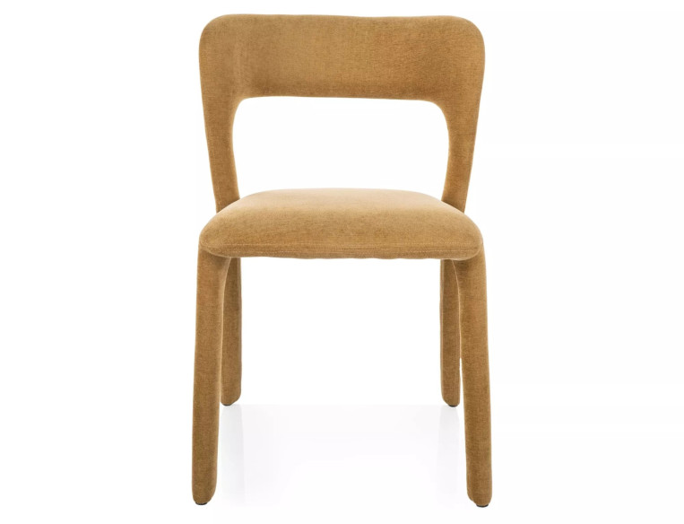 SPETS VICO - OLIVGRÖNT TYGKLÄTT STOL, KOMPAKT DESIGN