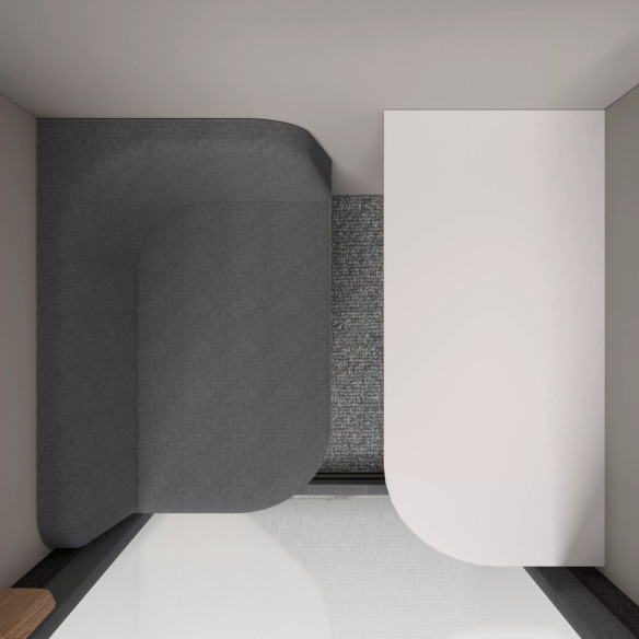 EVEREST - 110 CM AKUSTISK KABIN, 1-PERSON, CLOUD/STORM