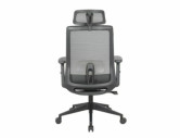 TOPP Q-058 - ergonomisk kontorsstol, svart, mesh & membrantyg