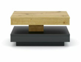 KVASAR - 67CM KVADRATISK LAMINATBORD, DUBBelfÄRG DĄB ARTISAN/ANTRACIT