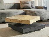 KVASAR - 67CM KVADRATISK LAMINATBORD, DUBBelfÄRG DĄB ARTISAN/ANTRACIT